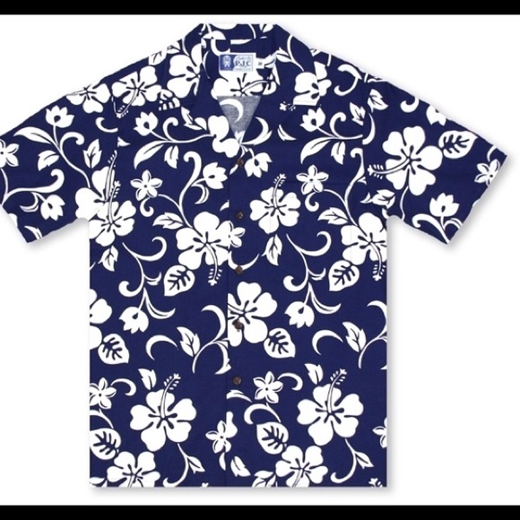 RJC Other - 🐼 $3/21 RJC Boys Blue/White Hibiscus Shirt 14